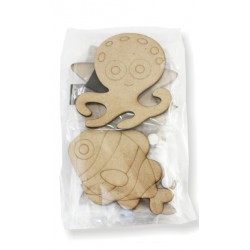 WDN SEA CREATURE MAGNET PACK OF 8